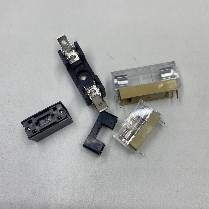 PCB Fuse Holder Designed for 5*20mm 6*30mm Ceramic on PCB Board Installation Flat Plate Fixation