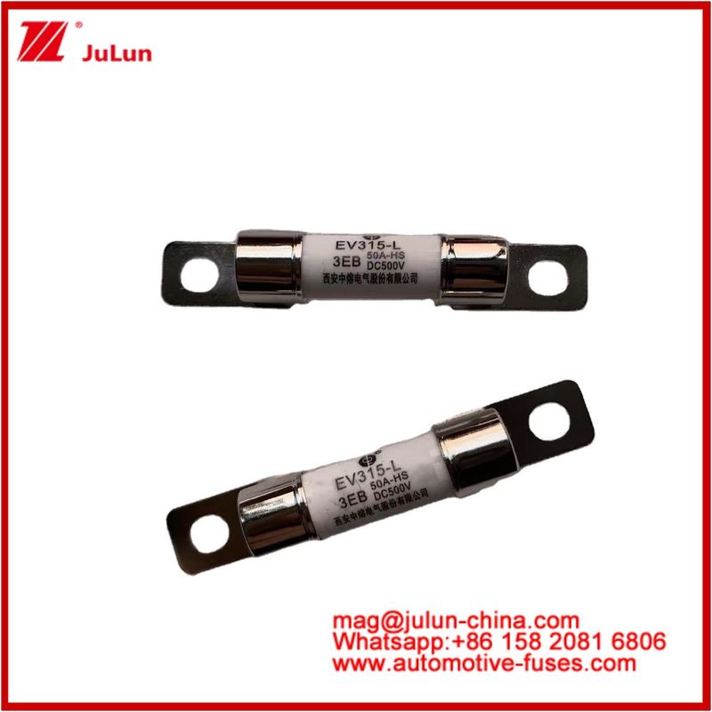 EV315-L 3EB 50A HS 10*38mm Truck Heavy Electric Light Bolt Installation 500VDC Tubular Fuse With JASO D622 Conformity