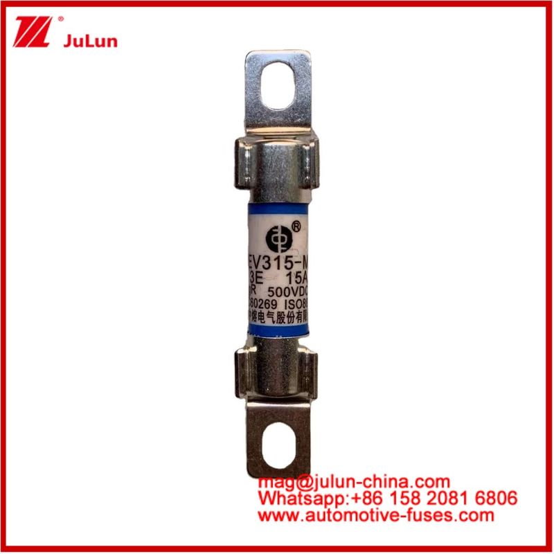 EV Energy 10*38mm Tubular Fuse EV315-M 3E 15A 500VDC For Electric Vehicles Bolt Installation Meets JASO D622 Standards
