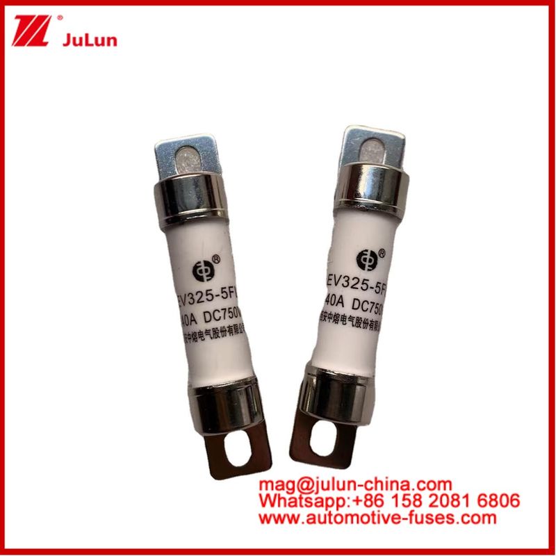 Tubular Fuse EV325-5FL 40A 750VDC For Electric Vehicle With 15*51mm Light Bolt Installation And Time Constant 2±0.5ms