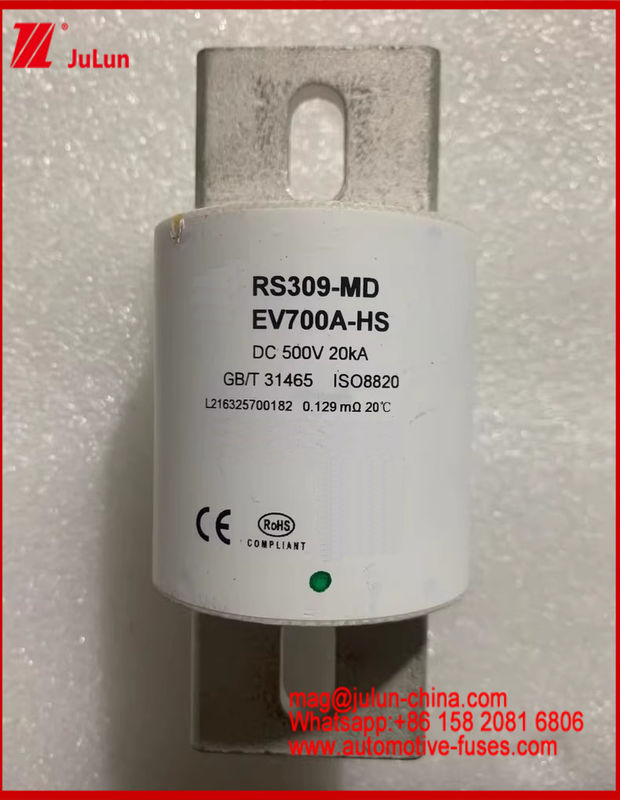 Caremic Round Tube electric vehicle fuse RS309-MD-EV700A-HS 500VDC 20KA Automobile Bolt Stud‐mount Special Designed Fuse Base For Vehicle Situation