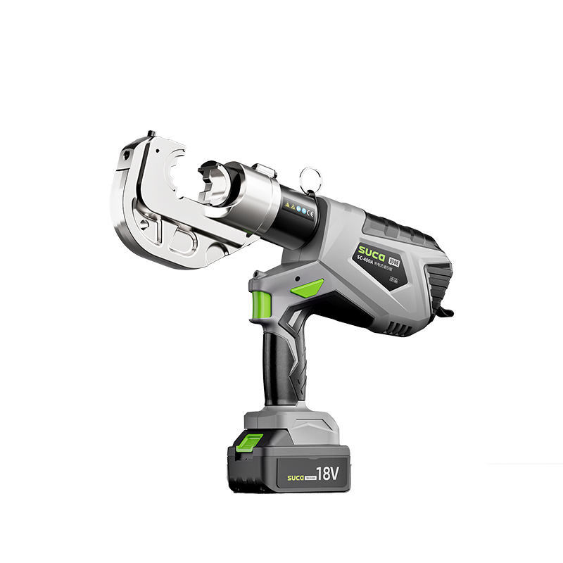 Rechargeable Electric Hydraulic Cordless Cable Crimping Tool With Battery Power Source From Suca