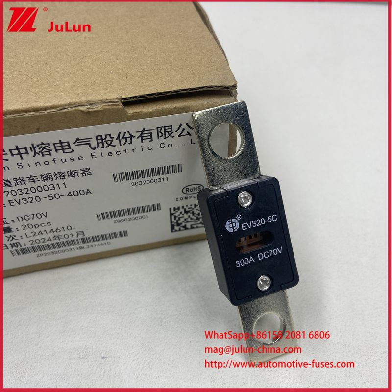 EV320-5C 5X 300A 125A DC70V Electric Vehicle Fuses For Electric Power Applications And Solutions In Europe Sales Territory