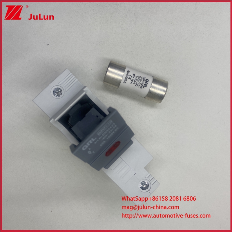 63A Photovoltail fuse holder 22*58mm 1000DC TUV CE Fuse Link Size for GB/T14048.3 Standard