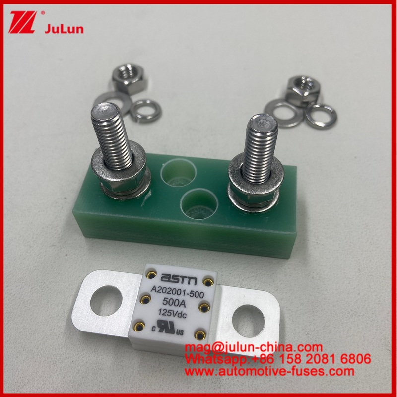 FHR39-M8-01 250ACeramic M8 Electric A201001 400A 125VDC Vehicle Fuse Versatile For Battery Storage In EV Energy Storage