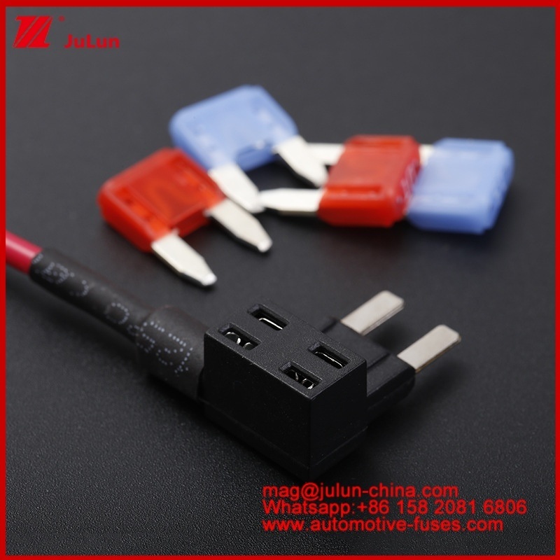 12V/24V/32V Add-A-Circuit Adapter  Factory Offer Automobile TQ-002 AMP Auto Blade Fuses For Car Fuse Holder MINI Fuse Tap Fuse Hoder 1015 16AWG 150MM