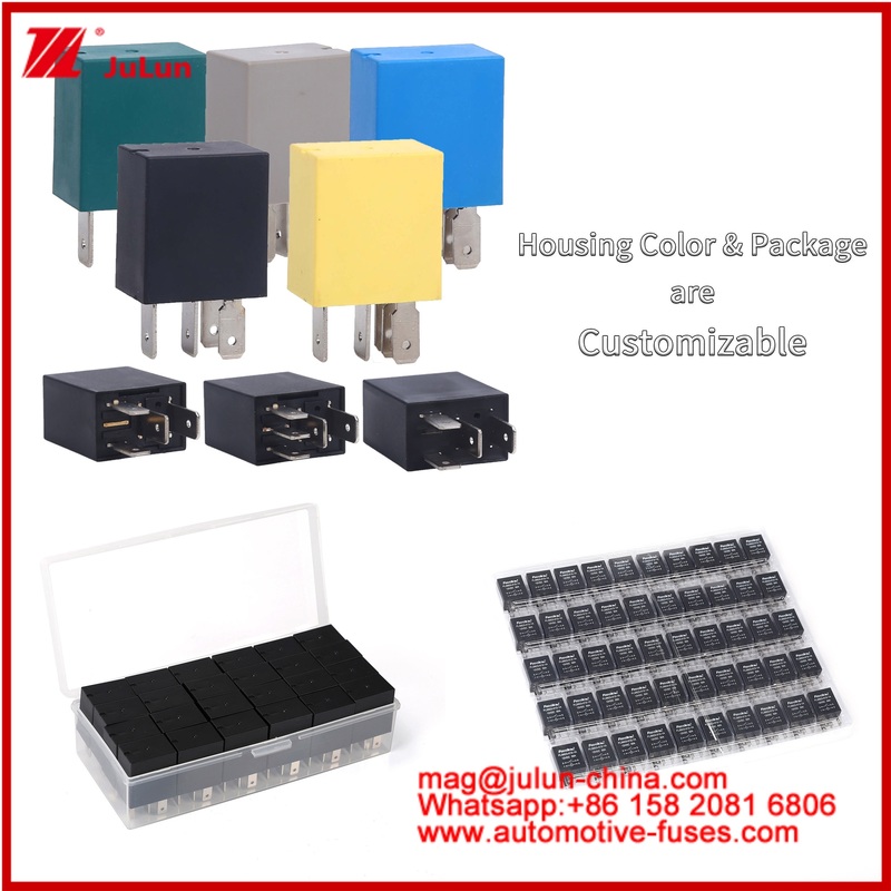 24V 30A Max Switching Current Car Relay For Electronic Equipment Control Applications