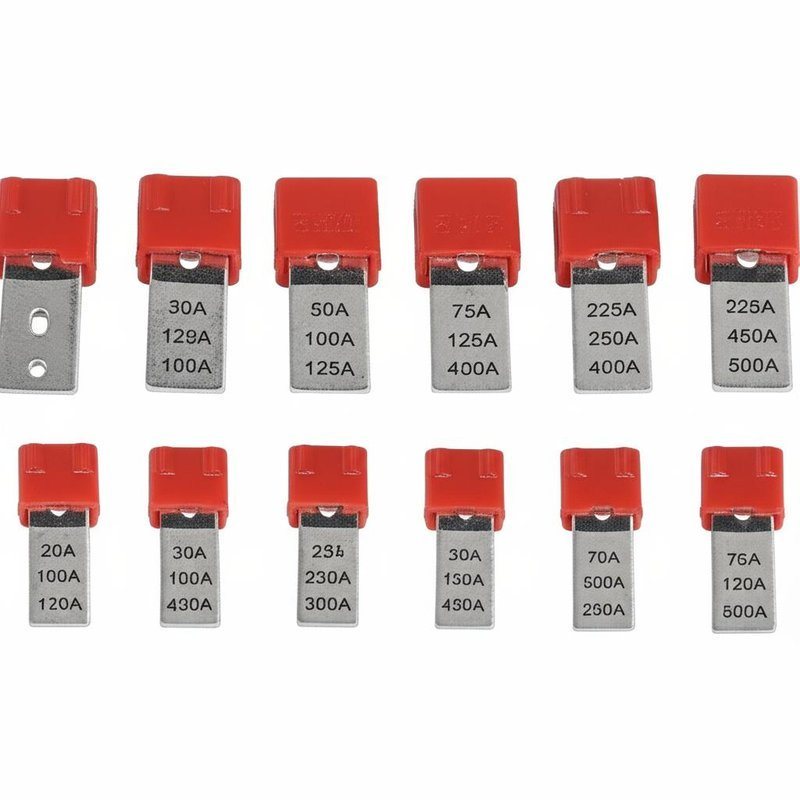 Automotive Blade Fuses with Rated current 20A 30A 50A 75A 100A 125A 150A 225A 250A 300A 350A 400A 450A 500A