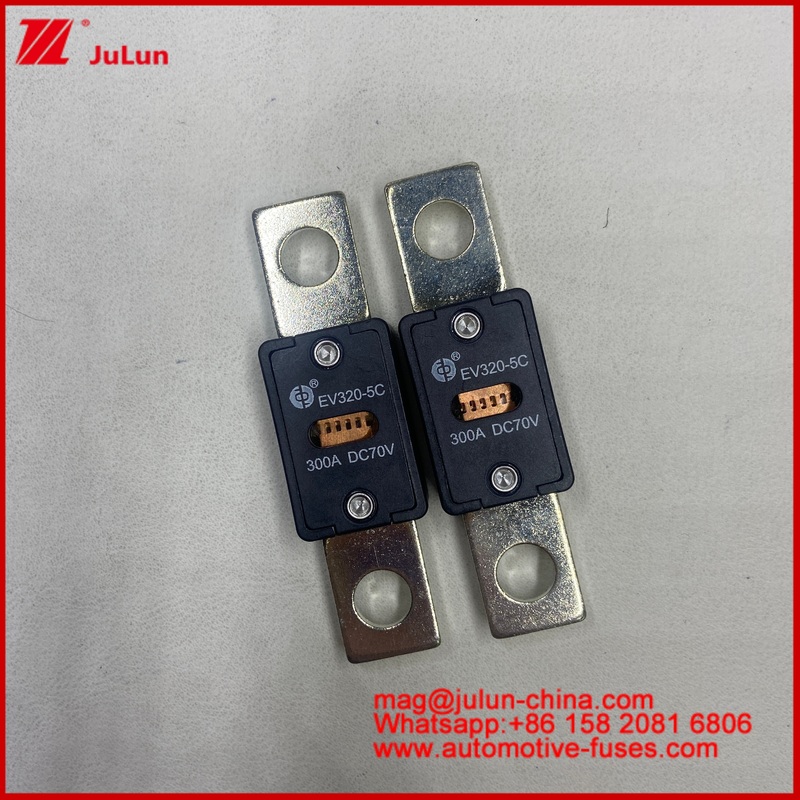 Bolt Down EV320 5X 5C Transparent window Auto China FUSE Automotive 70VDC Blade Fuses 80A 100A 250A 300A
