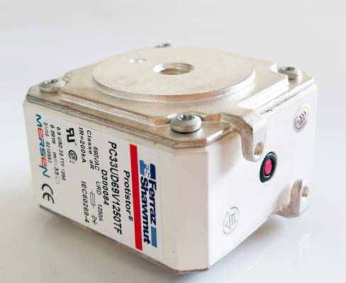 Ferraz D300084 Original Ceramic Vehicle Fuses 1250A 690V 200KA Dc Fault Current