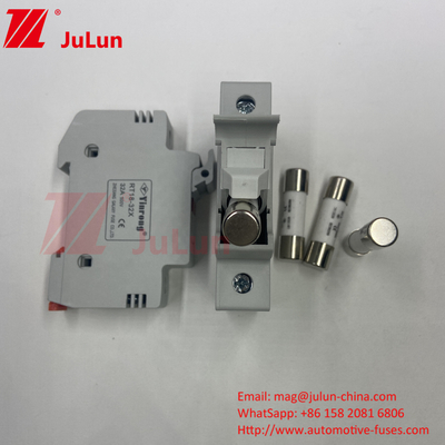 Din Guide Fuse Holder DIN Rail Solar Fuse Holder Solar DC 1000V PV Fuses 6A 10A 15A 20A 25A 30A High V