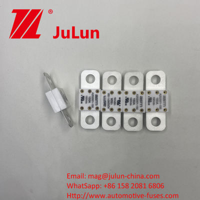 A202001-300A 150VDC Ceramic Automotive Fuses with Electric Current 100A 150A 200A 250A 300A 350A 400A 500A and Hole Distance 39mm