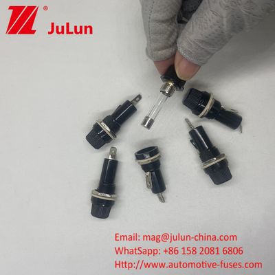 5*20mm 6X30mm Glass Car Fuse Holder 12mm 15A 125V 10A 250V