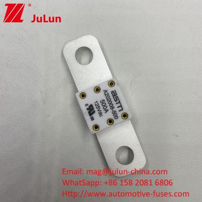 ASTM 400A 125VDC Ceramic Metal Car Battery Fuse For Automotive Industry 68*17.7*12mm