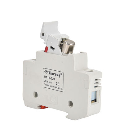 PV 1500V 32A Ceramic Cylinder Fuse With High Breaking Capacity Fuse Holder For Low Voltage Meets IEC Safety Standards