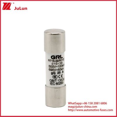 15A 1000VDC Fuse Link Solar GPV DC Fuse  10*38mm 32A Rating For Electrical Protection In PV Systems For Use With Fuse Housing