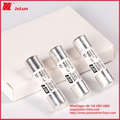 20A 1000DC 10*38 Ceramic GPV Fuses Rated Voltage Photovoltaic High Voltage Tubular Fuse Holder