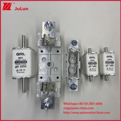 NT000 FUSE AR High Breaking 500V/690V Rated Ceramic Porcelain Melt Link Fuse 80A Low Voltage Copper Connection NH000 Fuses