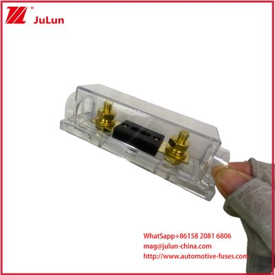 The Transparent Waterproof And Dustproof Bolt Fuse Holder Is Applied In Electric Vehicles Truck Tailboards, Storage Vehicles And Industrial Electrical Room Cabinets