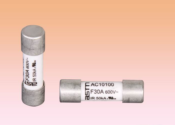 CCC 600VAC / DC 10x38mm High Voltage Ceramic Fuse